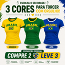 Blusa do Brasil Feminina - Copa do Mundo [COMPRE 1 LEVE 2]