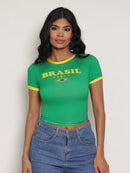 Blusa do Brasil Feminina - Copa do Mundo [COMPRE 1 LEVE 2]